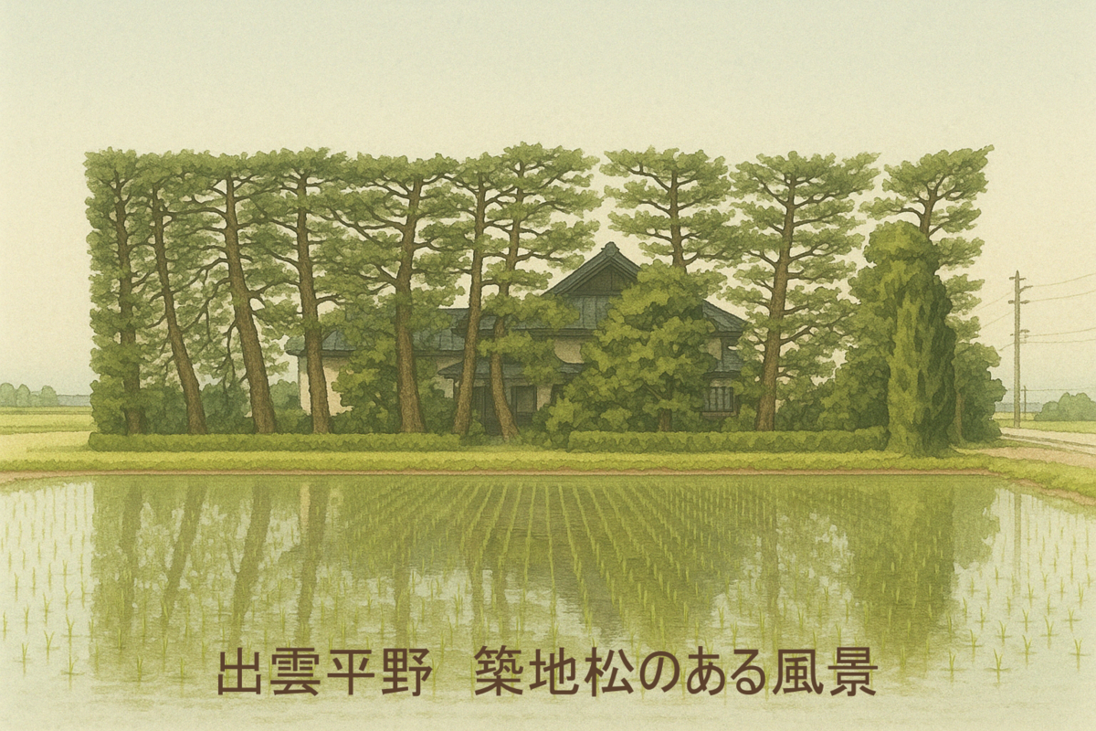 築地松のある家
