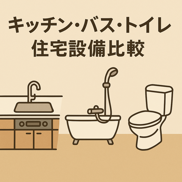 キッチン・バス・トイレ 住宅設備を選ぶときの比較ポイント
