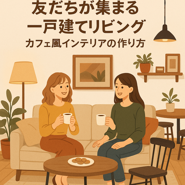 友だちが集まる一戸建てリビング『カフェ風インテリアの作り方』