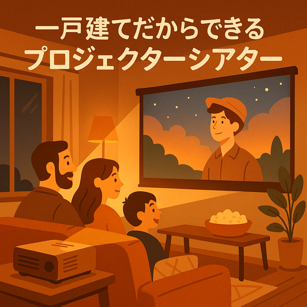 一戸建てだからできるプロジェクターシアターの可能性