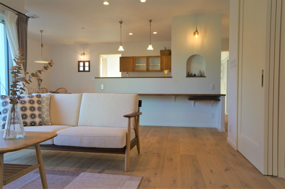 リビング　長年の想いを詰め込んだMamanのお家