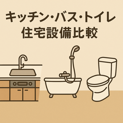 キッチン・バス・トイレ 住宅設備を選ぶときの比較ポイント