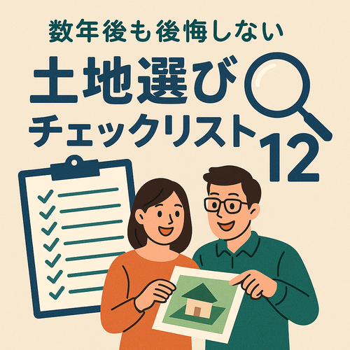 数年後も後悔しない土地選びのためのチェックリスト12