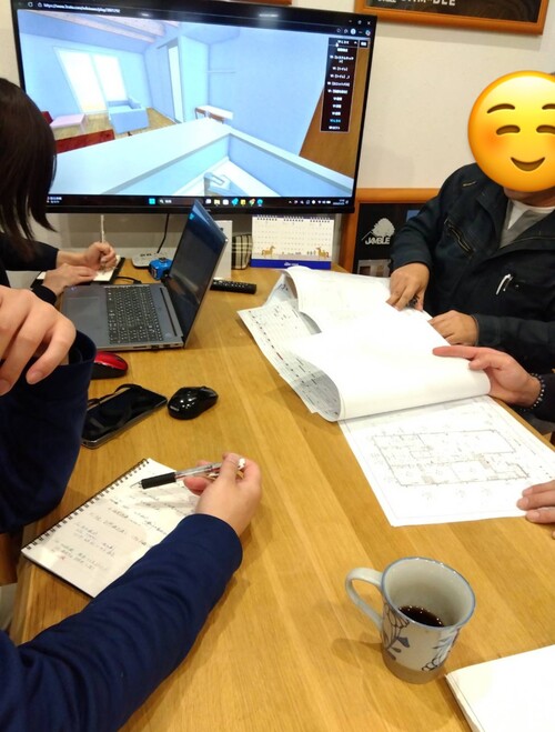 大工さんと打合せ